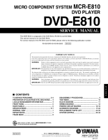 Yamaha DVD-E810-Service-Manual